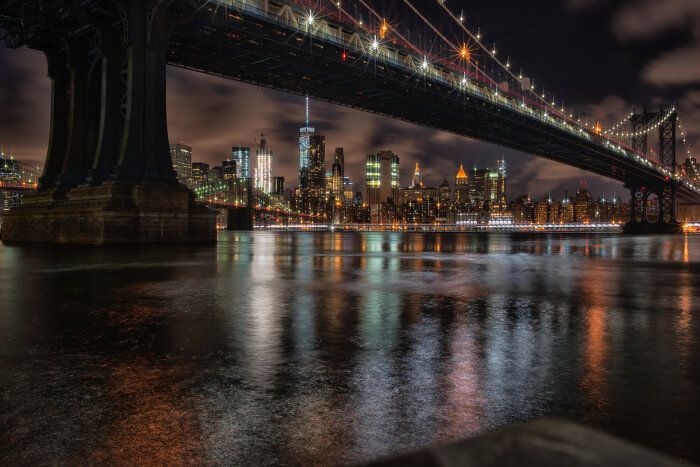 Skyline de Manhattan desde DUMBO