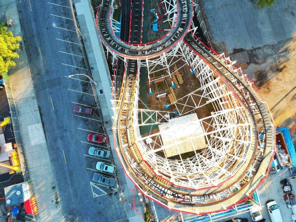 Vista aerea del Luna Park de New York