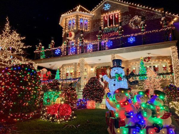 Casa decorada Navidad Dyker Heights