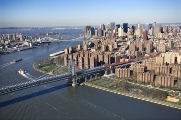 Vista aerea Lower East Side