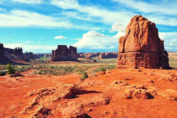 Utah Parques La Sal Mountains Viewpoint Arches