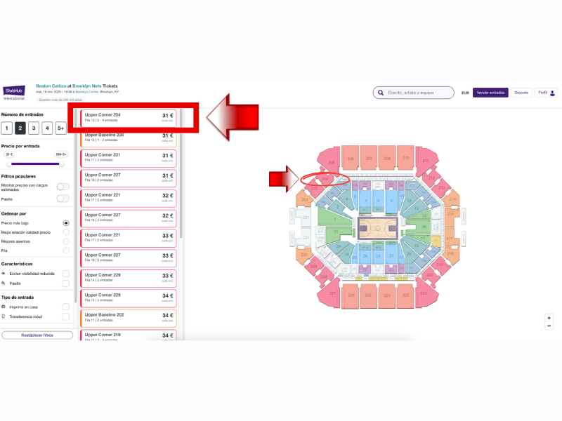 mejor web para comprar entradas NBA